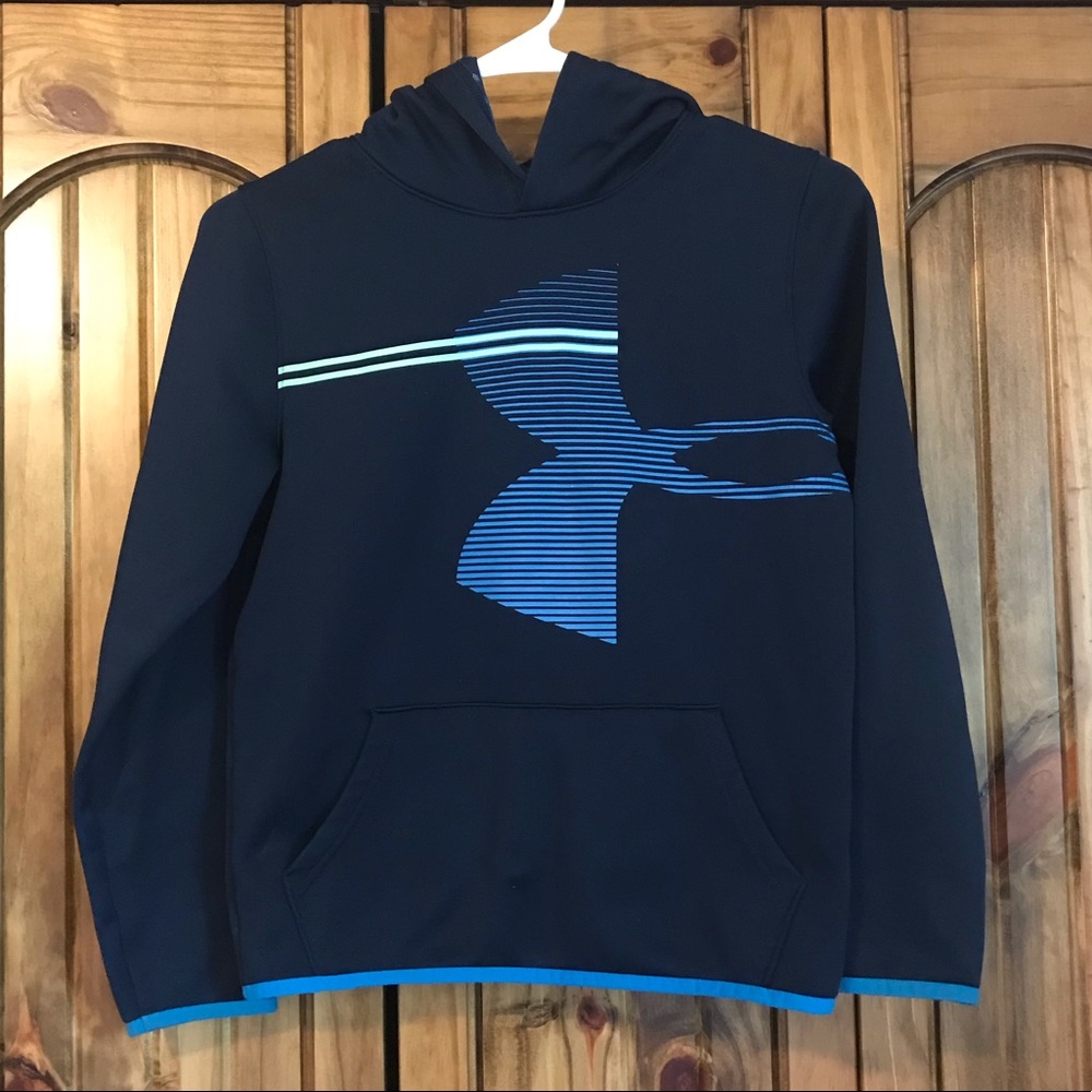 Boys Under Armour blue hoodie size M